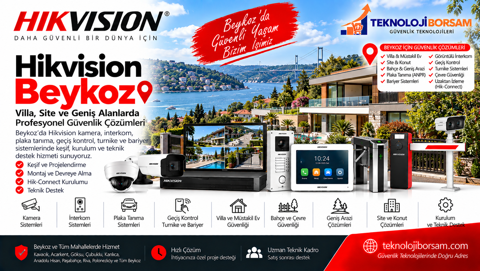 Hikvision Beykoz | Villa Kamera ve Güvenlik Sistemleri